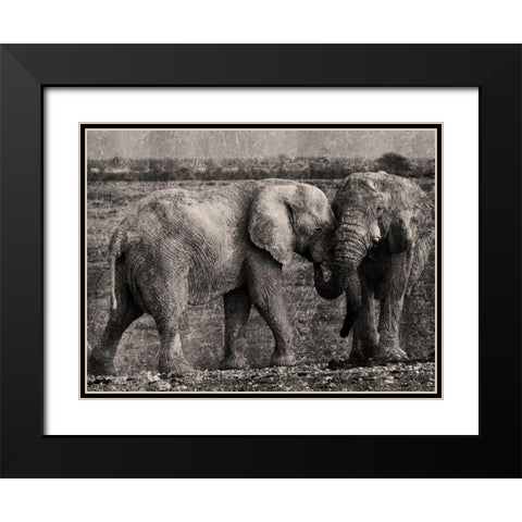 Massive Affection Black Modern Wood Framed Art Print with Double Matting by Prime, Marcus