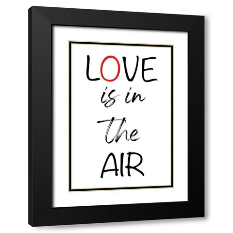 Loving Air Black Modern Wood Framed Art Print with Double Matting by Prime, Marcus