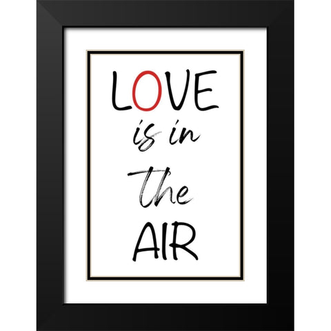 Loving Air Black Modern Wood Framed Art Print with Double Matting by Prime, Marcus