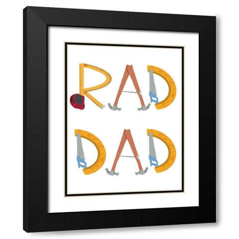 Rad Dad 1 Black Modern Wood Framed Art Print with Double Matting by Prime, Marcus