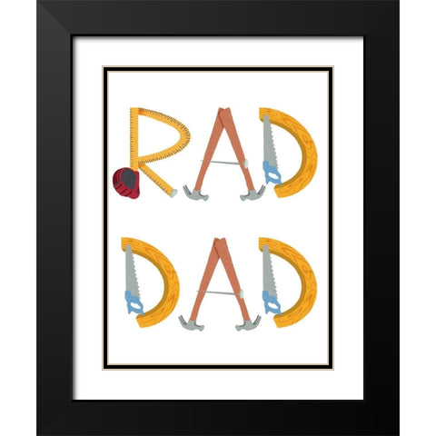 Rad Dad 1 Black Modern Wood Framed Art Print with Double Matting by Prime, Marcus