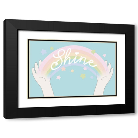 Rainbow Shine 2 Black Modern Wood Framed Art Print with Double Matting by Prime, Marcus