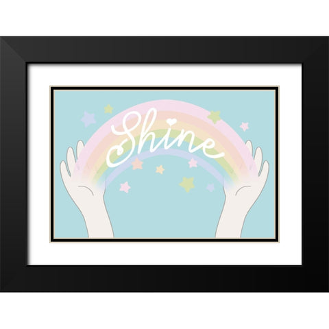 Rainbow Shine 2 Black Modern Wood Framed Art Print with Double Matting by Prime, Marcus