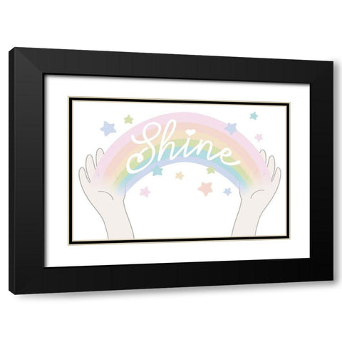Rainbow Shine 3 Black Modern Wood Framed Art Print with Double Matting by Prime, Marcus