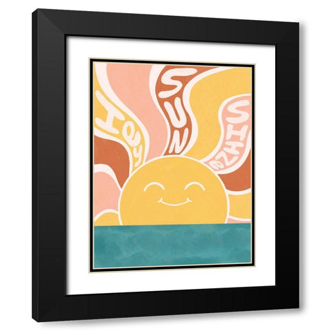Hey Sunshine Black Modern Wood Framed Art Print with Double Matting by Prime, Marcus
