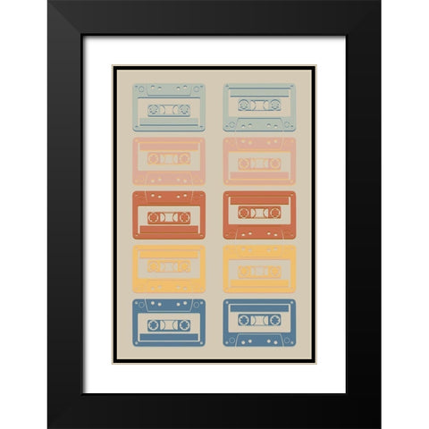 Cycling Decks 1 Black Modern Wood Framed Art Print with Double Matting by Prime, Marcus