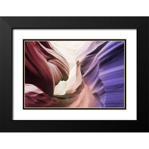 Stone Waves 1 Black Modern Wood Framed Art Print with Double Matting by Prime, Marcus