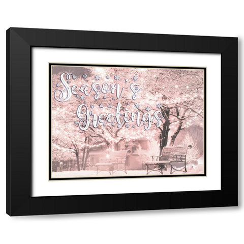 Park Greetings V2 Black Modern Wood Framed Art Print with Double Matting by Prime, Marcus