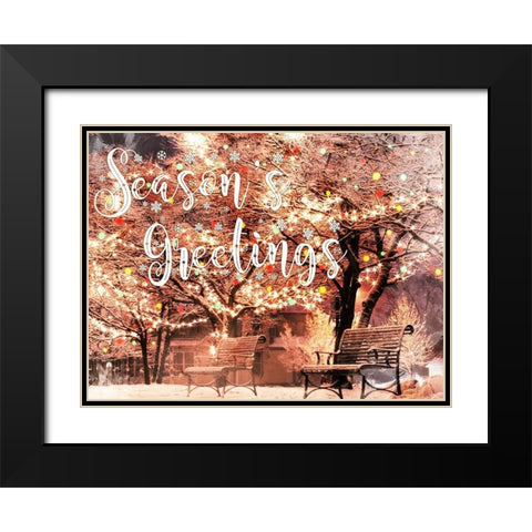 Park Greetings Black Modern Wood Framed Art Print with Double Matting by Prime, Marcus