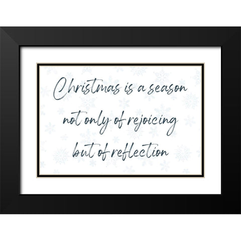 Christmas Reflection Black Modern Wood Framed Art Print with Double Matting by Prime, Marcus
