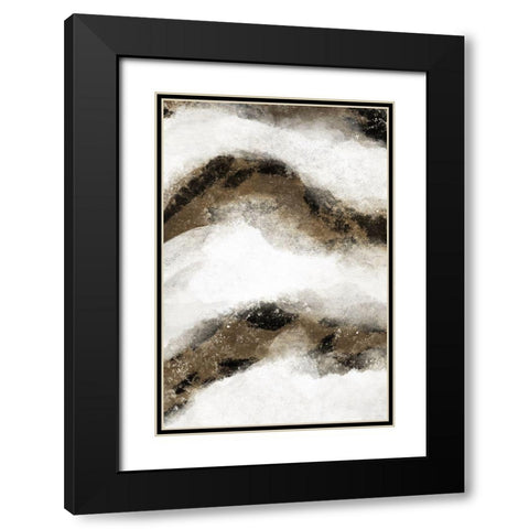 Rocking Waves 1 Black Modern Wood Framed Art Print with Double Matting by Prime, Marcus