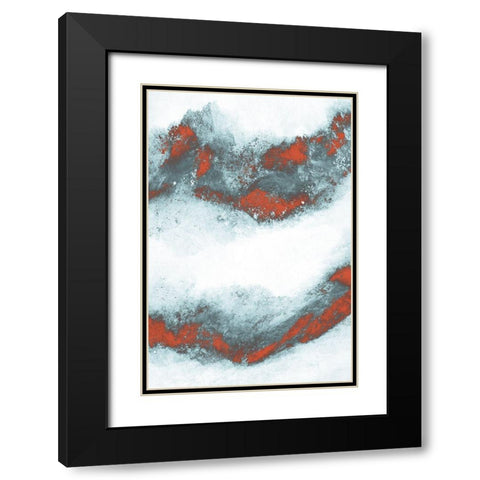 Autumn Waves 1 Black Modern Wood Framed Art Print with Double Matting by Prime, Marcus