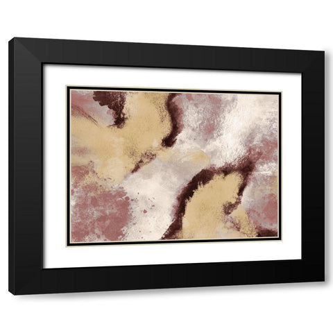 Unrefined Burst 1 Black Modern Wood Framed Art Print with Double Matting by Prime, Marcus