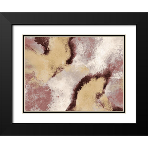 Unrefined Burst 1 Black Modern Wood Framed Art Print with Double Matting by Prime, Marcus