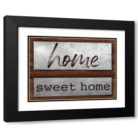 Sweet Home Black Modern Wood Framed Art Print with Double Matting by Prime, Marcus
