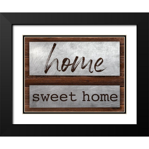Sweet Home Black Modern Wood Framed Art Print with Double Matting by Prime, Marcus