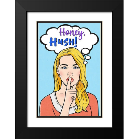 Honey Hush Black Modern Wood Framed Art Print with Double Matting by Prime, Marcus