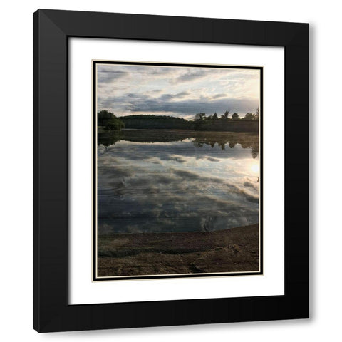 Peaceful Walk Black Modern Wood Framed Art Print with Double Matting by Prime, Marcus