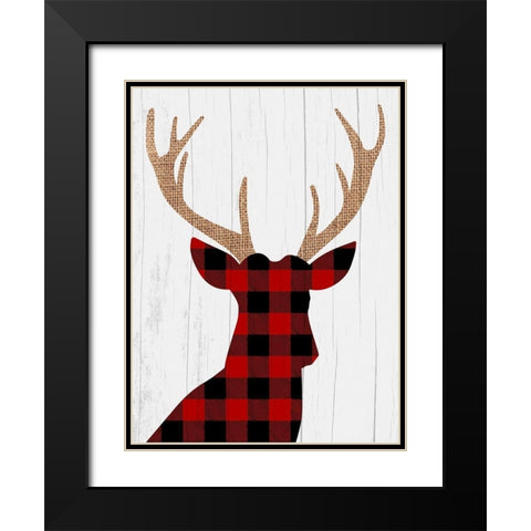 Lodge Friends 1 Black Modern Wood Framed Art Print with Double Matting by Prime, Marcus