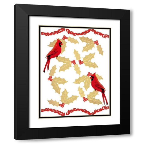 Merry Chirping Black Modern Wood Framed Art Print with Double Matting by Prime, Marcus