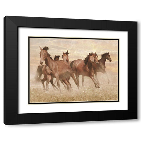 Running Free 1 Black Modern Wood Framed Art Print with Double Matting by Prime, Marcus