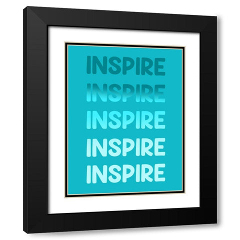 Radiant Words 4 Black Modern Wood Framed Art Print with Double Matting by Prime, Marcus