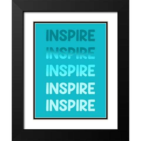 Radiant Words 4 Black Modern Wood Framed Art Print with Double Matting by Prime, Marcus