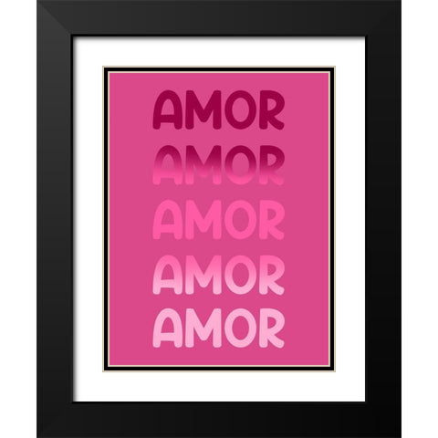 Radiant Words 5 Black Modern Wood Framed Art Print with Double Matting by Prime, Marcus