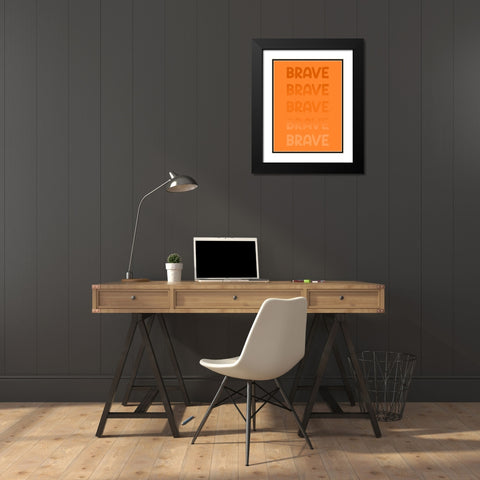 Radiant Words 6 Black Modern Wood Framed Art Print with Double Matting by Prime, Marcus