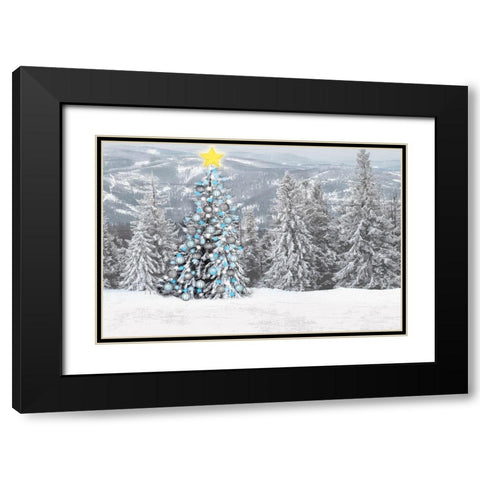 Brightest Cheer Black Modern Wood Framed Art Print with Double Matting by Prime, Marcus