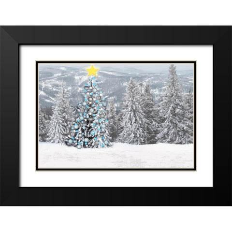 Brightest Cheer Black Modern Wood Framed Art Print with Double Matting by Prime, Marcus