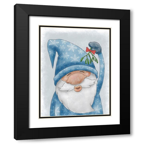 Merry Kisses 1 Black Modern Wood Framed Art Print with Double Matting by Prime, Marcus
