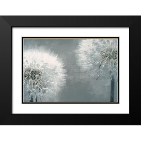 Moonlit Dandelions 1 Black Modern Wood Framed Art Print with Double Matting by Prime, Marcus