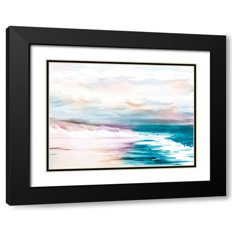 CMYK Beach 2 Black Modern Wood Framed Art Print with Double Matting by Prime, Marcus