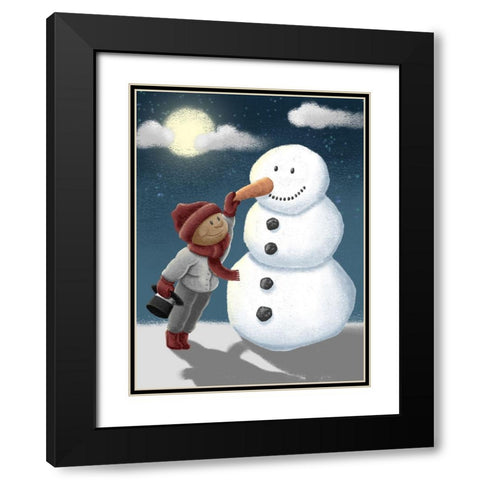 Magical Friend 1 Black Modern Wood Framed Art Print with Double Matting by Prime, Marcus