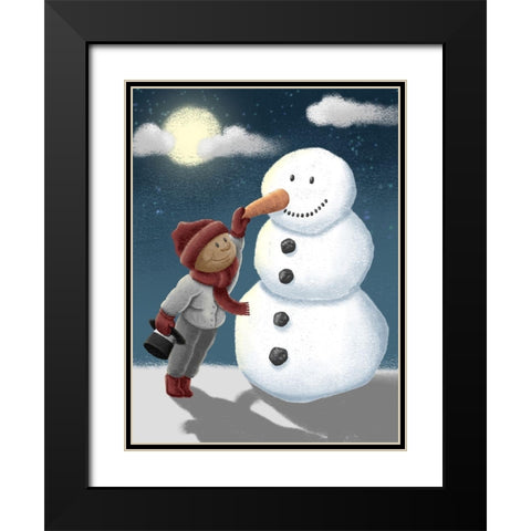 Magical Friend 1 Black Modern Wood Framed Art Print with Double Matting by Prime, Marcus