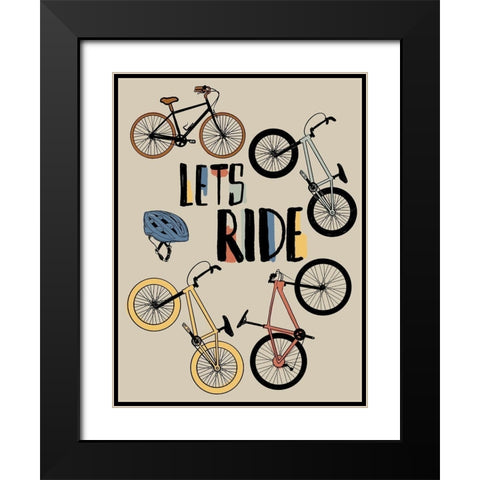Lets Ride 2 Black Modern Wood Framed Art Print with Double Matting by Prime, Marcus