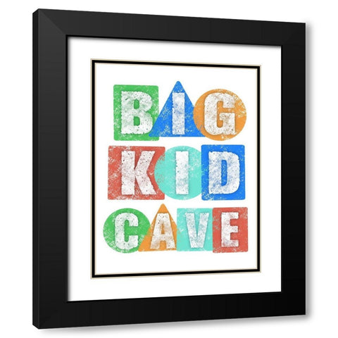 Big Kid Cave Black Modern Wood Framed Art Print with Double Matting by Prime, Marcus