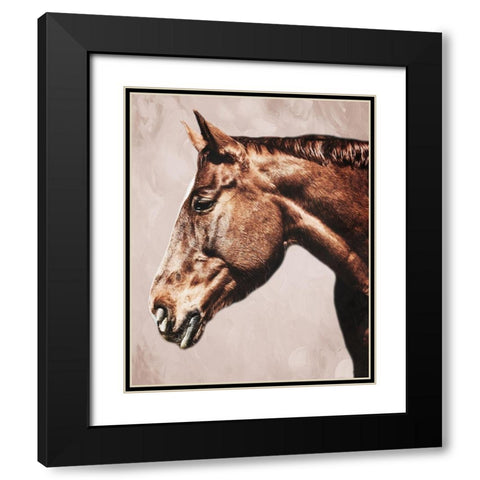 Marching Steed 2 Black Modern Wood Framed Art Print with Double Matting by Prime, Marcus
