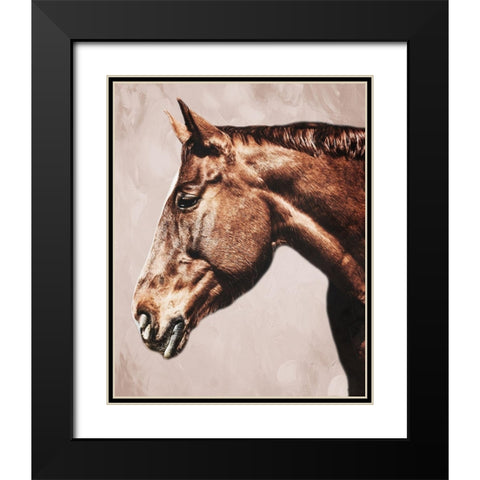 Marching Steed 2 Black Modern Wood Framed Art Print with Double Matting by Prime, Marcus