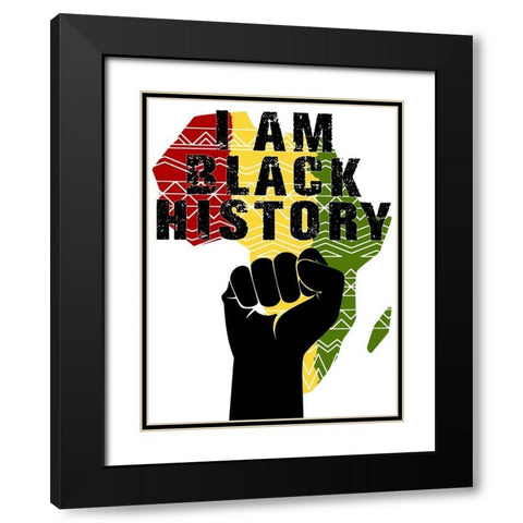 Historically Black 1 Black Modern Wood Framed Art Print with Double Matting by Prime, Marcus