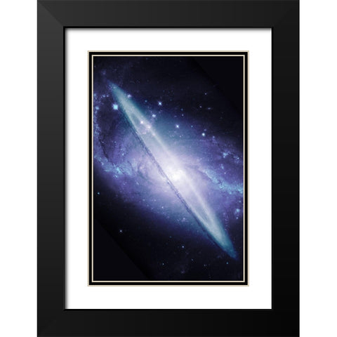 Galaxy Explosion Black Modern Wood Framed Art Print with Double Matting by Prime, Marcus