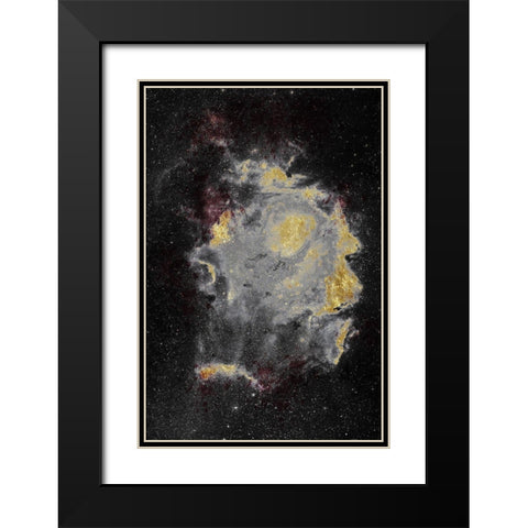 Lunar Nebula Black Modern Wood Framed Art Print with Double Matting by Prime, Marcus