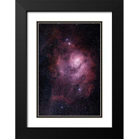Lagoon Nebula Black Modern Wood Framed Art Print with Double Matting by Prime, Marcus
