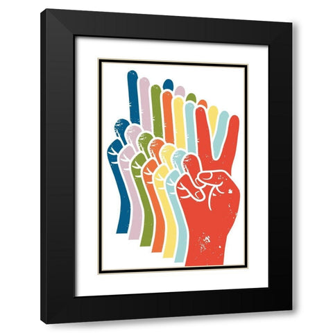 Infinite Peace 1 Black Modern Wood Framed Art Print with Double Matting by Prime, Marcus