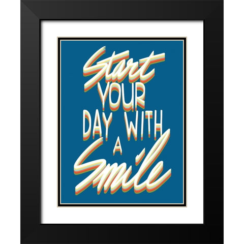 Smile Starter Black Modern Wood Framed Art Print with Double Matting by Prime, Marcus