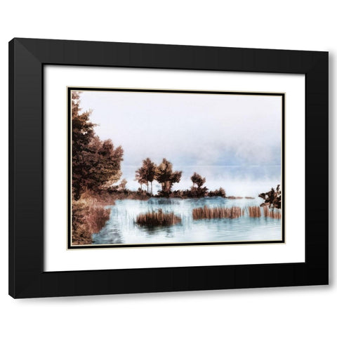 Brass Landscape 2 Black Modern Wood Framed Art Print with Double Matting by Prime, Marcus