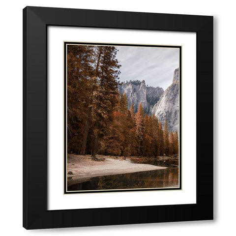 Relaxing Hike 1 Black Modern Wood Framed Art Print with Double Matting by Prime, Marcus
