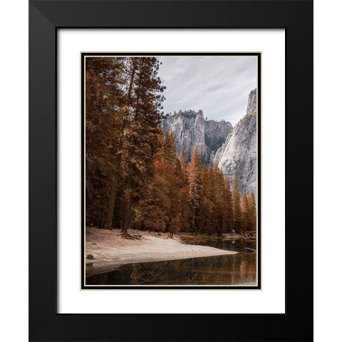 Relaxing Hike 1 Black Modern Wood Framed Art Print with Double Matting by Prime, Marcus
