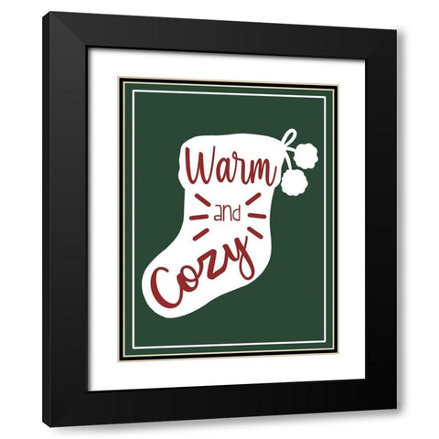 Warm And Cozy Black Modern Wood Framed Art Print with Double Matting by Prime, Marcus